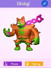 Shiny Okidogi 6Ivs Held Item Master Ball Pok mon Scarlet and Violet