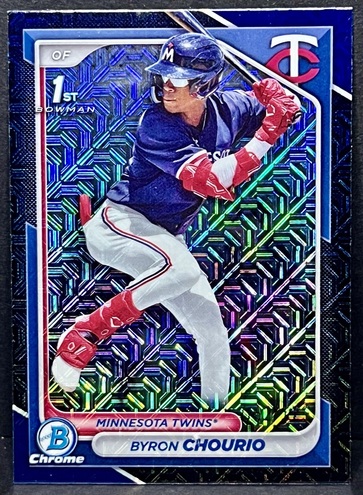 2024 Bowman Mega Byron Chourio 1st Chrome Blue /150 BCP-129 Twins