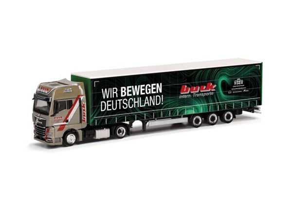 Herpa 317818 | Man Tgx Gx Lowliner-Sattelzug | Buck/Wir Bewegen Deutschland-image