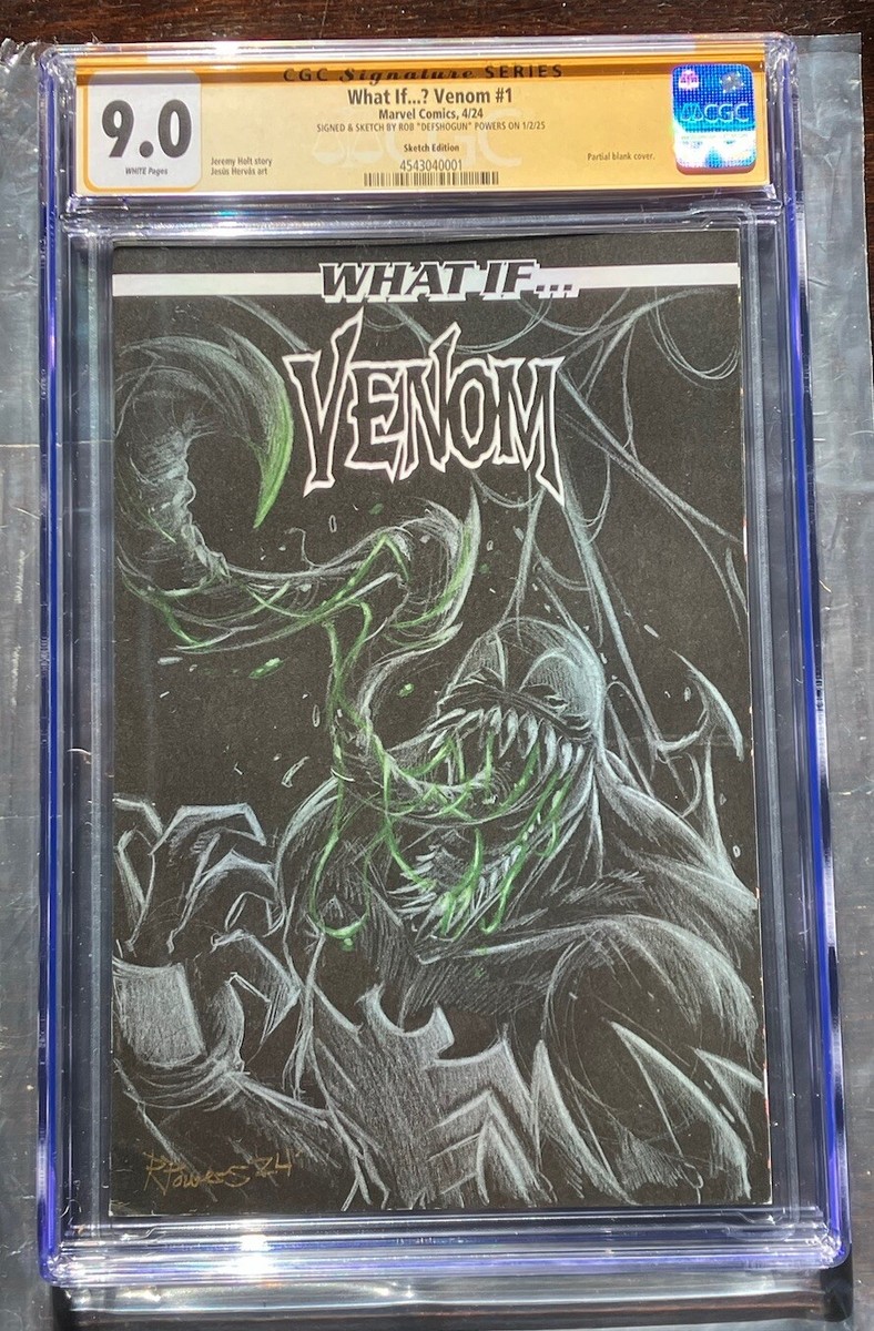 VENOM #1 ORIGINAL ART SKETCH COVER BY Rob “Defshogun” Powers CGC