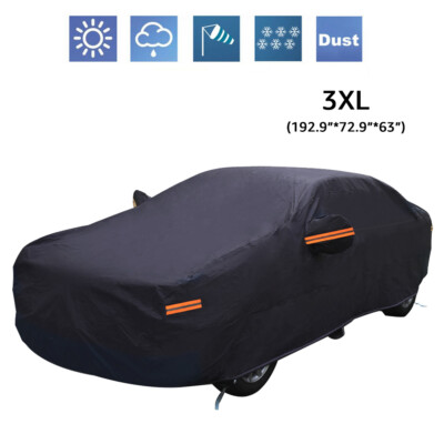 6-Layer Thick Full Car Cover for SUV Waterproof Car Cover All Weather Protection
