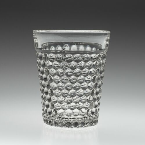 Antique Early Press Moulded Flint Glass Tumbler - Four Part Mould c1840 - Picture 1 of 3