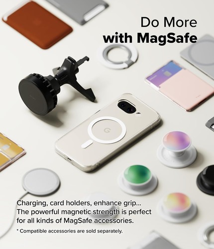 Durable Transparent Case for Google Pixel 9a - Scratch-Resistant & MagSafe Ready - Picture 8 of 11