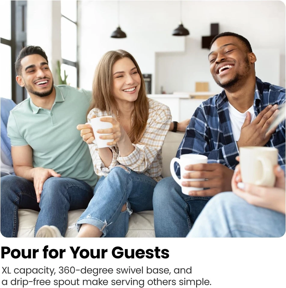 优质电水壶带温度控制和可拆卸茶浸泡器,1.8L 升 — 第 4/4 张图片