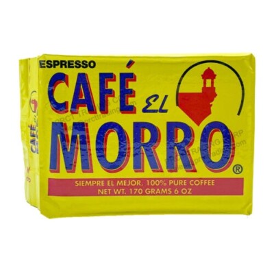 Cafe El Morro Espresso-100% Pure Coffee NEW Sealed Brick