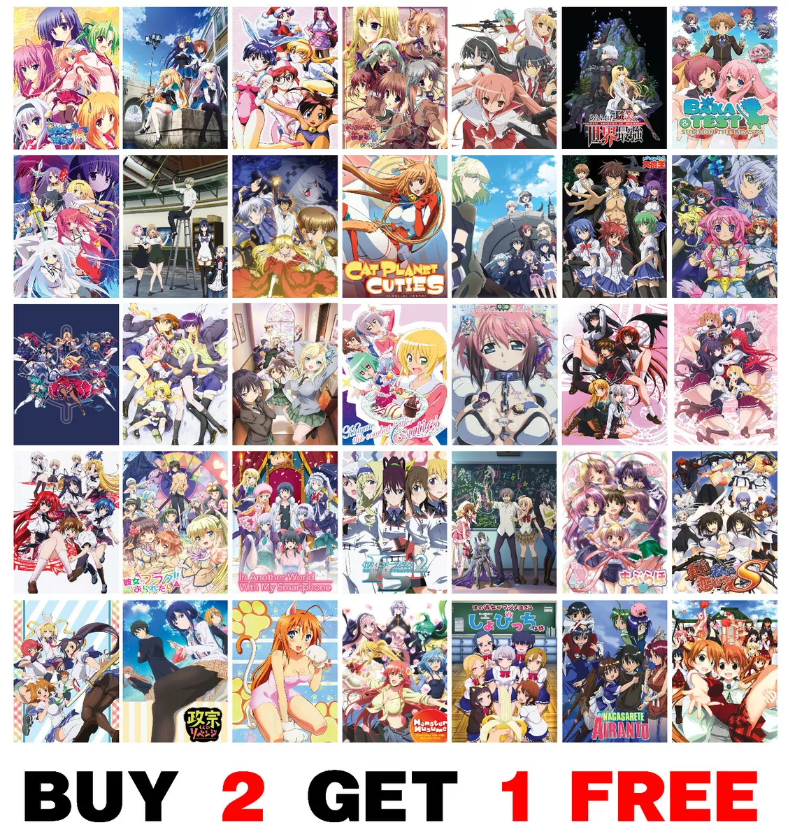 Anime Harem Canvas Prints for Sale