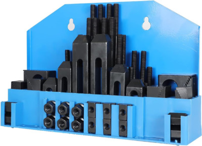 58 Pc 1/2 Inch T-Slot Hold down Clamp Clamping Kit Mill Machinist Set  for Bridg