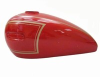 Benzin Kraftstofftank Aluminium Rot Lackiert Passend FüR Ariel 500Cc Motorrad