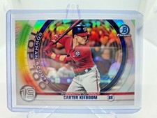 2020 Bowman Chrome Carter Kieboom Baseball Scouts Top 100 #BTP-19  Refractor