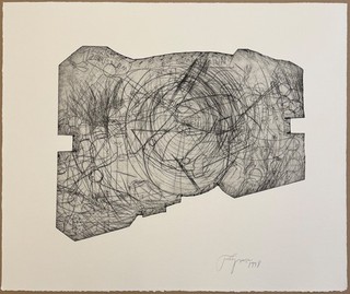 Felix Droese etching 1998 autographed and dated