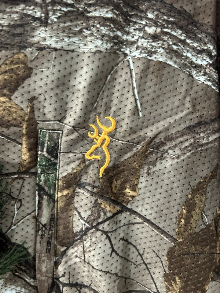 Browning Mesh Lite Mossy Oak Camo Shirt Large - Image 3 of 4