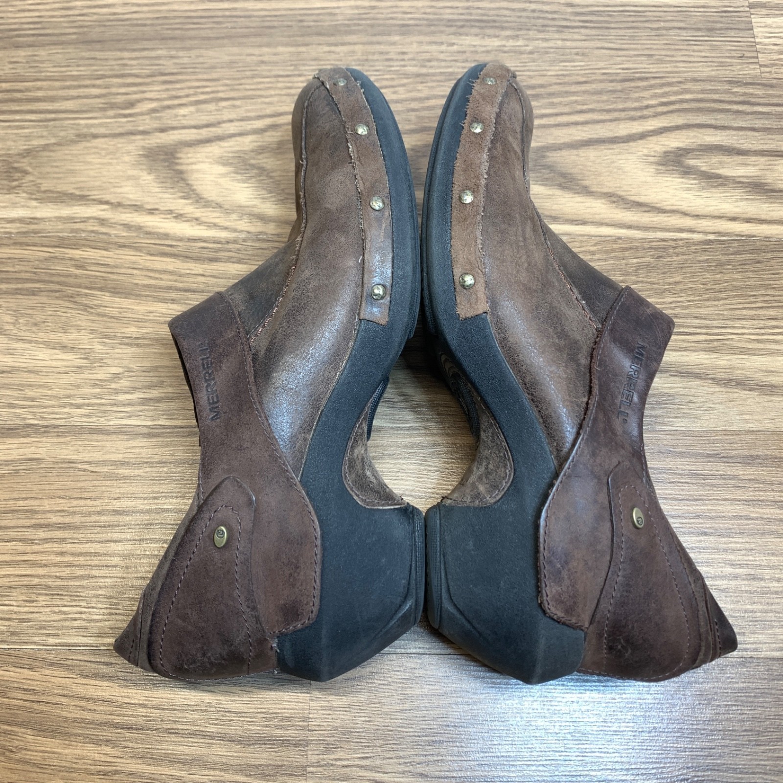 Scarpe da lavoro Merrell Luxe Espresso donna borchie pelle marrone taglia 10