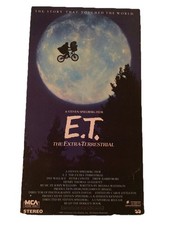 E.T. THE EXTRA-TERRESTRIAL VHS BLACK GREEN CASE 1982/88 STEVEN SPIELBERG
