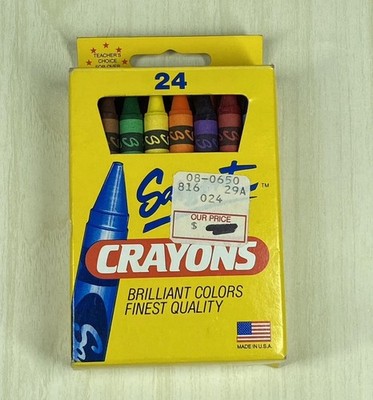Vintage Sargent Crayons Box Of 24 Made In USA