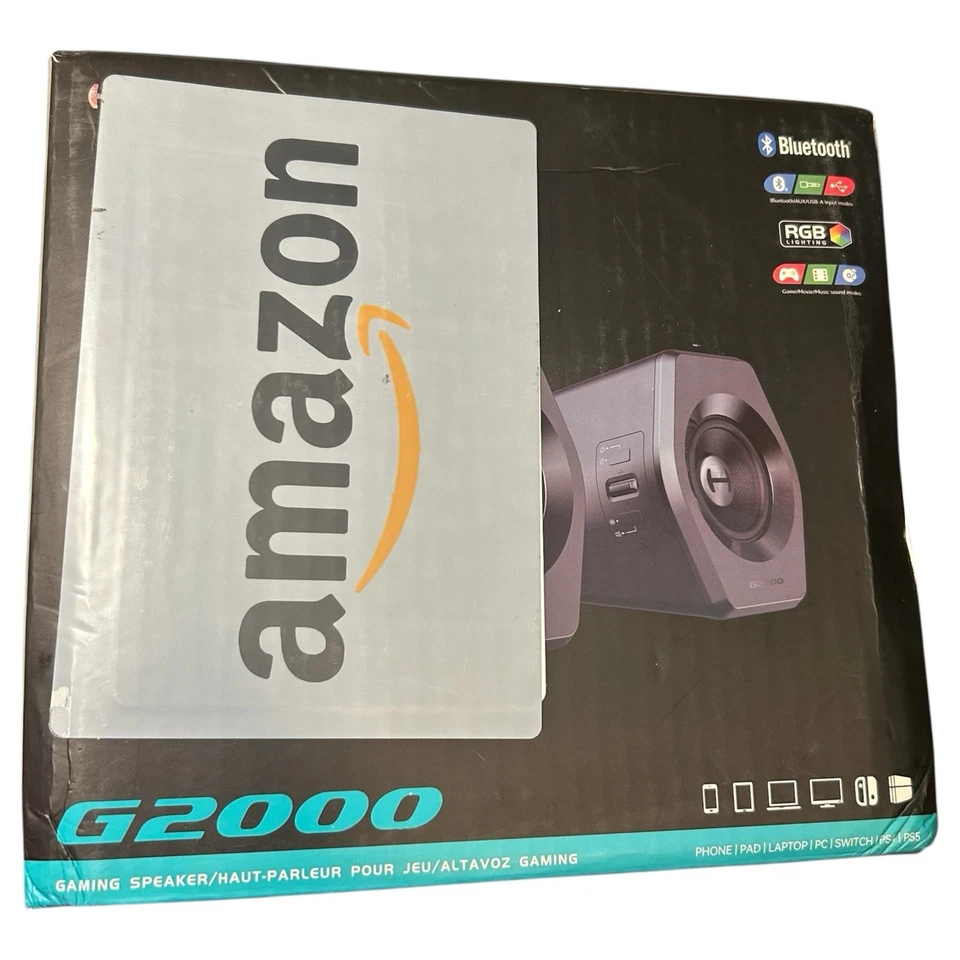 Hecate By Edifier G2000 32W PC Gaming Speakers Mac Desktop Bluetooth USB 3.5 RGB - Image 3 of 4