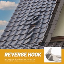 20 sztuk wytrzymałych klipsów do płytek dachowych ze stali nierdzewnej haczyki na dach