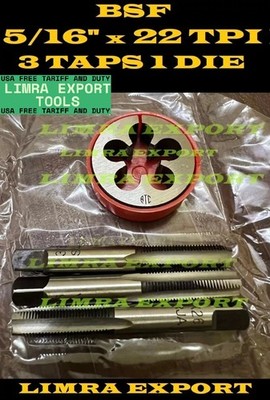 BSF BRITISH STANDARD FINE TAP 22 TPI TAP DIE 5/16'' TAP AND DIE SET