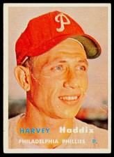 1957 Topps #265 Harvey Haddix