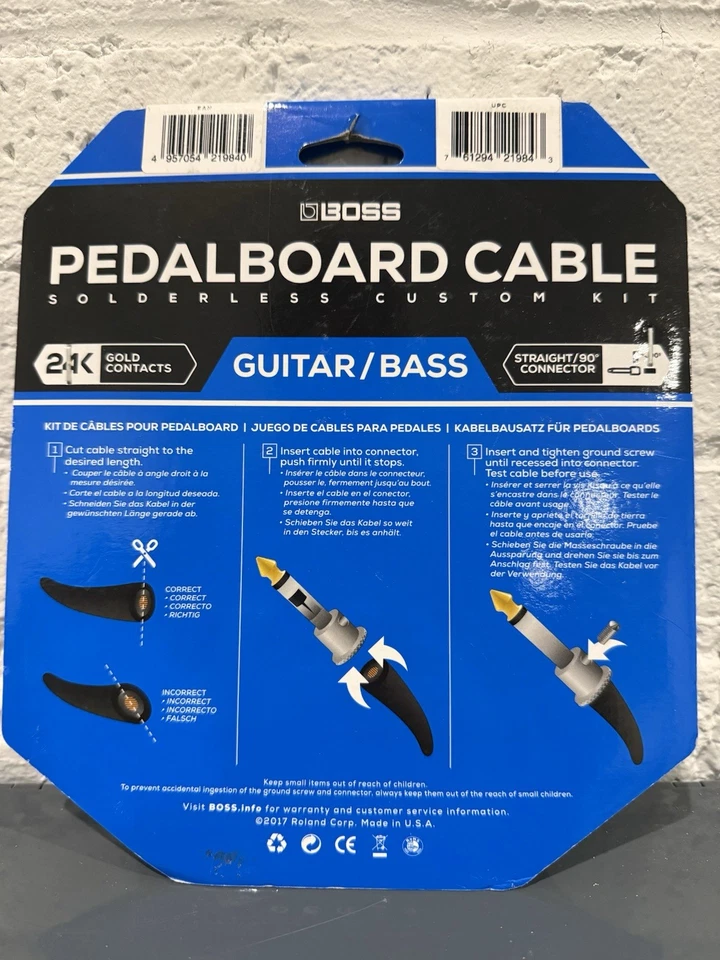 Kit de cables para pedalera Boss BCK-12 12' 12 conectores Foto 4 de 4