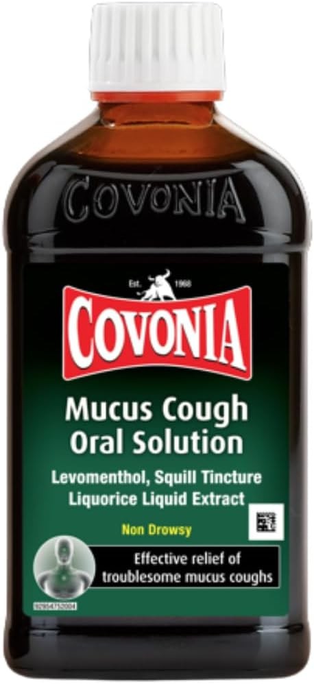 Covonia Mucus Cough Oral Solution,Loosen Chesty Coughs & Troublesome Stubborn M