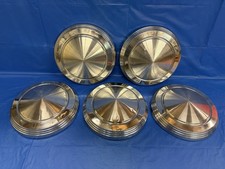 Vintage Set Of 5 196064 Mercury 10 12 Dog Dish Hubcaps Comet Cyclone Fomoco