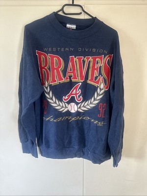 Vintage Atlanta Braves Signal Sports Western Division Champions Pullover Gr. XL