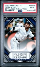 Derek Jeter 2020 Topps Update 20 Years Of The Captain #YOC05 PSA 8 Yankees
