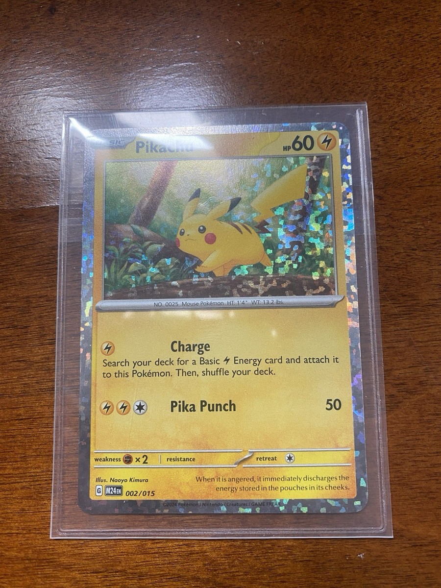 Pikachu 002/015 McDonald's Promos 2024 Holo Pikachu 002/015 McDonald's Promos 2024 Holo