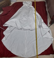 NWT Wedding Dress Simple White 100 Polyester Bridal Gowns, 4pcs Have Stain