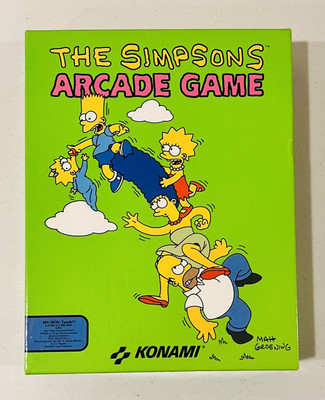 PC Computer The Simpsons ARCADE GAME Complete NrMt CIB Box IBM Konami IBM MS-DOS