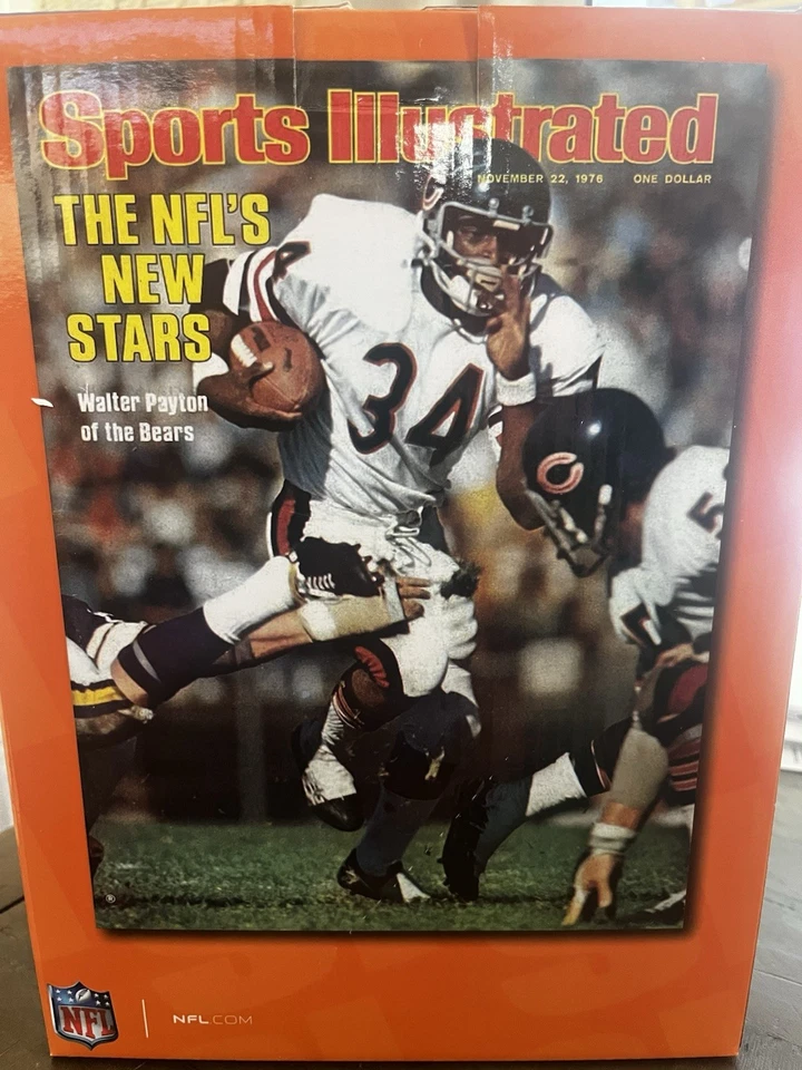 FOCO WALTER PAYTON SPORTS ИЛЛЮСТРИРОВАННЫЙ BOBBLEHEAD МЕДВЕДИ SN/100 НОВЫЙ! Редкий товар! - Изображение 3 из 3