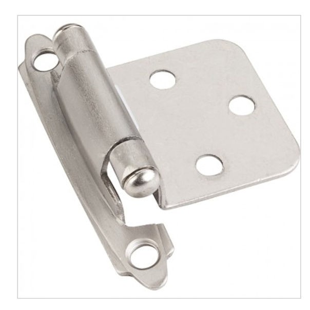 125 ШТ Скрытая петля Самозакрывающаяся петля торцевой рамы из сатинированного никеля 20090₽