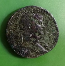 Roman Trajan Sestertius 203-111 AD Coin #3938