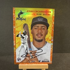 2023 Topps Chrome Platinum Orange Refractor Auto /25 #30 Jerar Encarnación Marl…