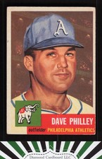 1953 Topps #64 Dave Philley VGEX d