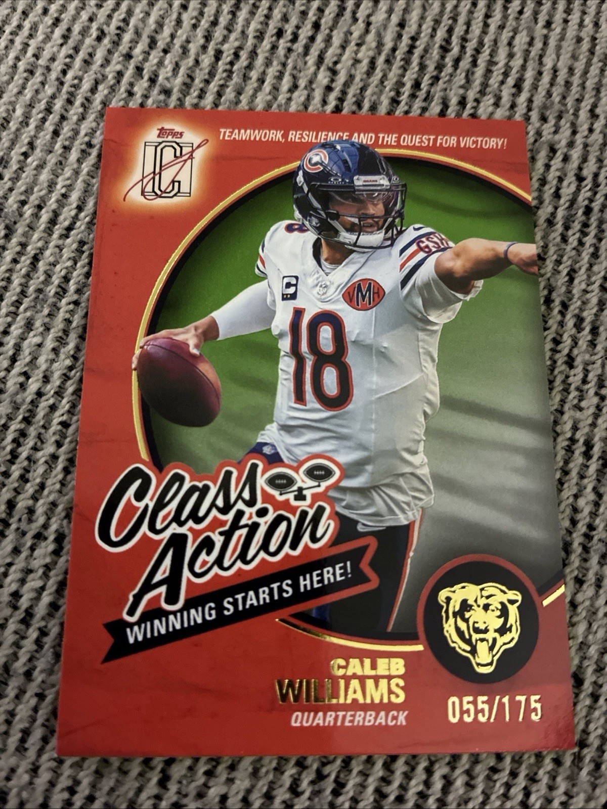 2025 Topps Signature Class - Class Action Caleb Williams #CA-6 /175 Bears
