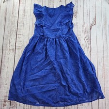 SheIn Curve Royal Blue Short Flutter Sleeve A Line Midi Dress Women's 2XL