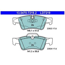 Satz Bremsbel&auml;ge Bremskl&ouml;tze hinten f&uuml;r Mercedes R-Klasse W251 | 272606