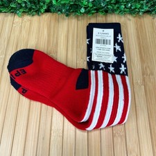 NWT Patriotic Red White Blue Flag Political Election USA Socks 4th July New Gift