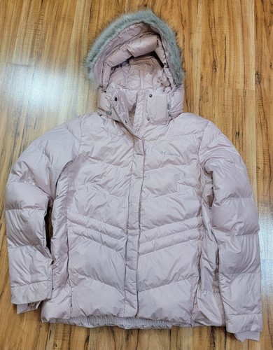Columbia Women's Icy Heights II Down Puffer Jacket Size Large Pink 1821521618 - Picture 2 of 19