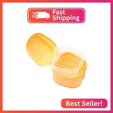 Denture Case, Denture Cup with Strainer, Coolrunner Denture Bath Box False Teeth