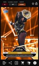 Naomi Evolution Weekend Orange Iconic - Slam WWE Topps Now 25 Digital