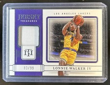 2022-23 Panini National Treasures Lonnie Walker IV Jersey #/99 Lakers