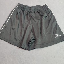 Score Soccer Shorts Kids Youth Small Black White Stripe Athletic Active 11392