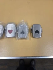 Set Of 4  Aces Zippo Lighters