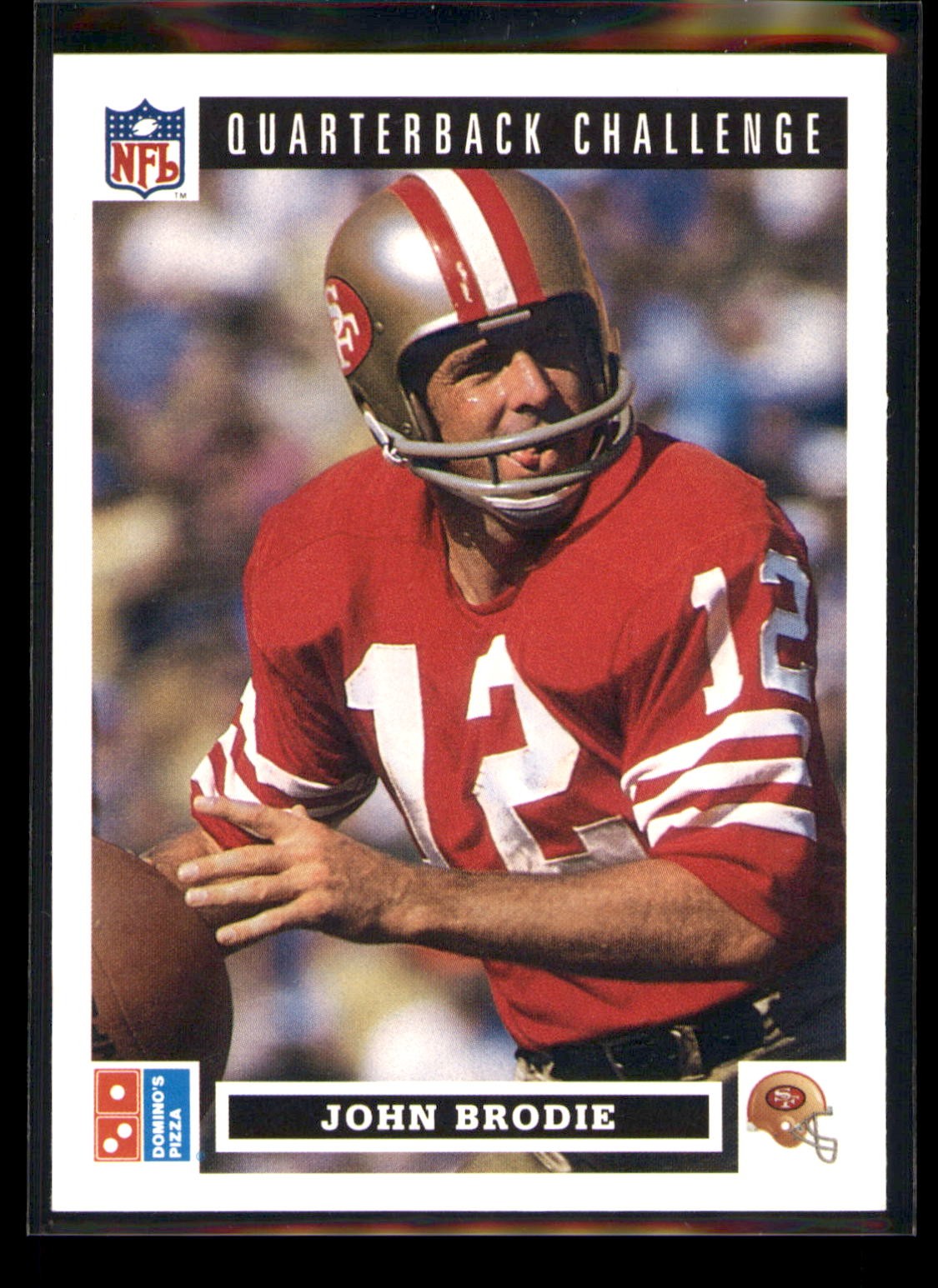 1991 Upper Deck Domino's The Quarterbacks #33 John Brodie