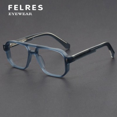 Anti Blue Light Classic Eyeglasses Unisex Square Retro Fashion Glasses Frames