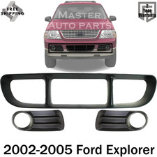 New Front Bumper Grille Fog Light Bezels For 2002-2005 Ford Explorer New Front Bumper Grille Fog Light Bezels For 2002-2005 Ford Explorer