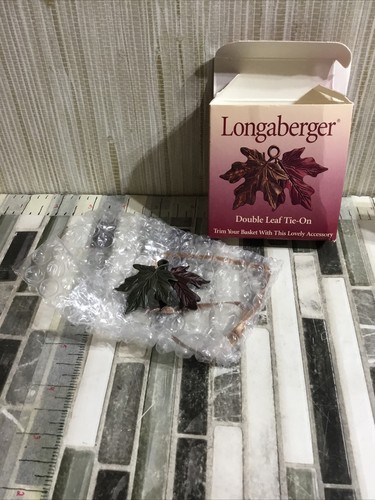 Longaberger Double Leaf Basket Tie-On 73393 Fall 2000 Edition - Afbeelding 3 van 3