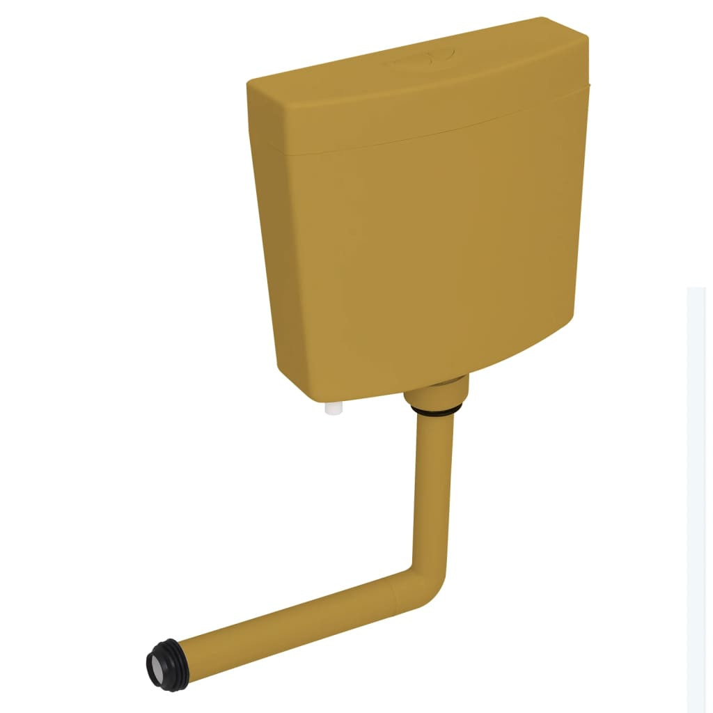 Sciacquone WC Giallo Curry 3/6L Ingresso Basso | Cassetta Esterna ABS